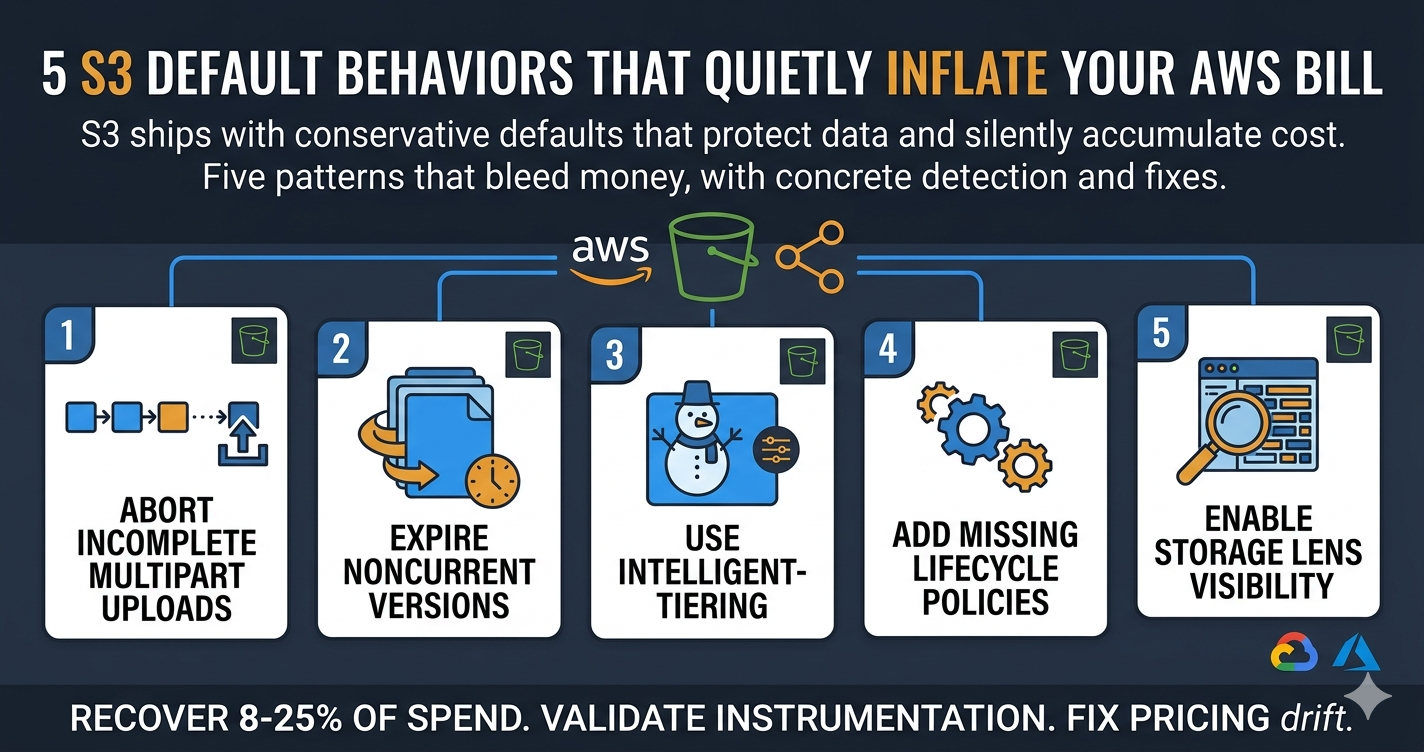 5 S3 Default Behaviors That Quietly Inflate Your AWS Bill